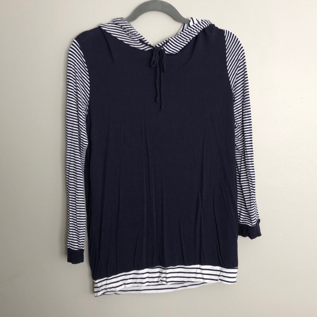 Striped Lightweight Hoodie